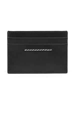 Portacarte numeric in pelle nera MM6 MAISON MARGIELA | SA5UI0026P8873T8013